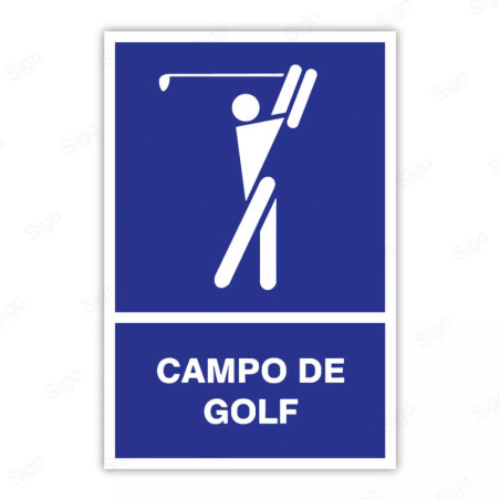 Rótulo Informativo - Campo de Golf | Cod. SI - 48