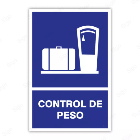 Rótulo Informativo - Control de Peso | Cod. SI - 58