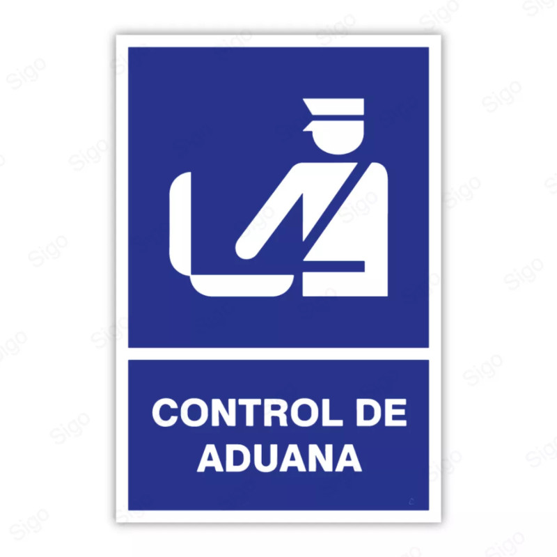 Rótulo Informativos - Control de Aduana | Cod. SI - 59