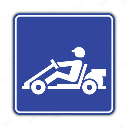 Rótulo Vial Turistico - Go-kart | Cod. SIT -  31