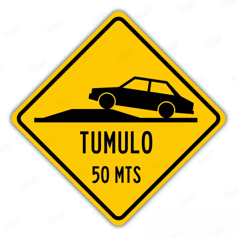 ‣ Rótulo Vial Advertencia - Tumulo | Cod. SP -  50 | Sigo