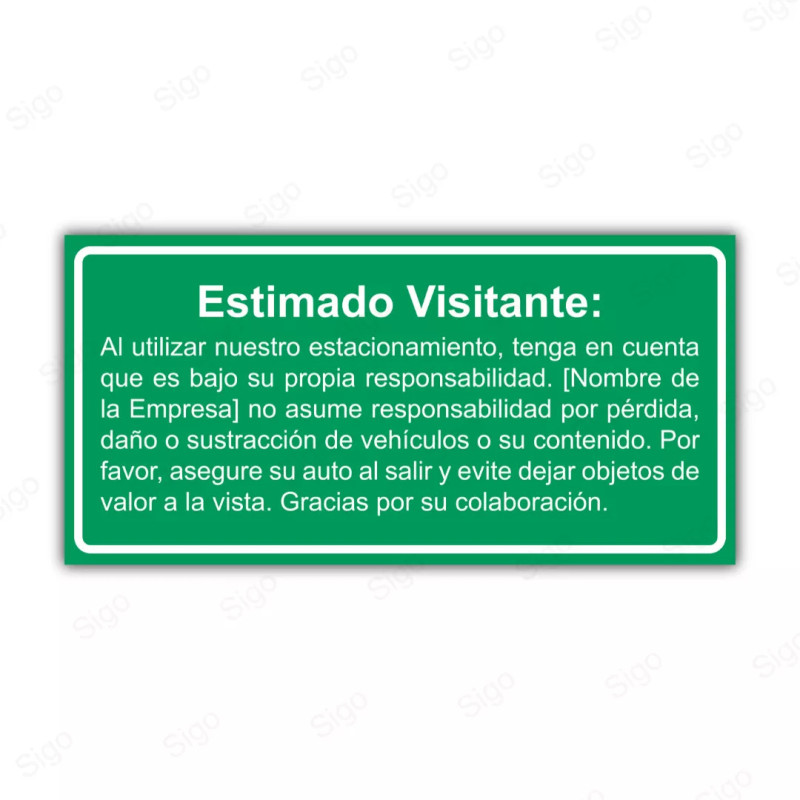 ‣ Rótulo Vial Informativo Personalizable... | SIGO