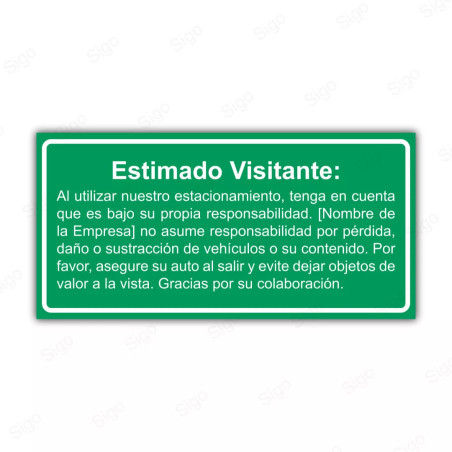 ‣ Rótulo Vial Informativo Personalizable... | SIGO