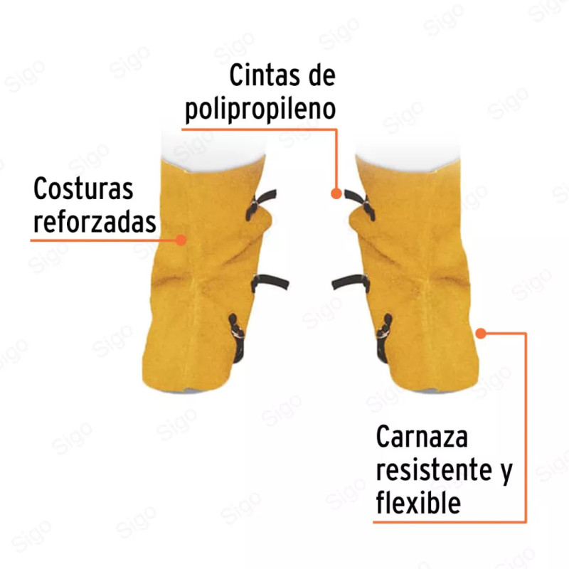 Polainas de Carnaza, Equipo de Soldadura