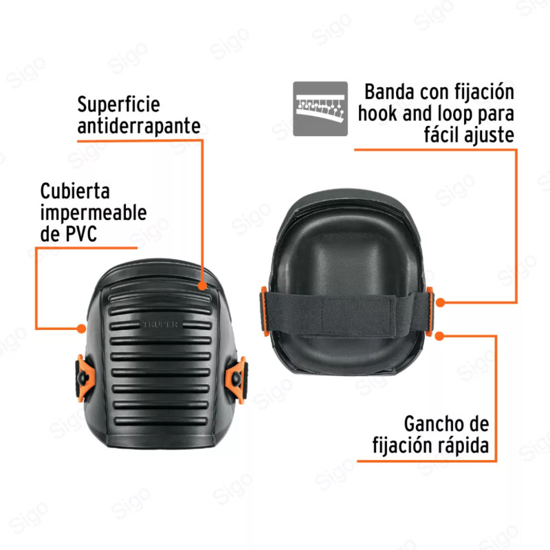 Rodilleras Impermeables ⎮ P/ Trabajos Húmedos, Protección Contra Caídas