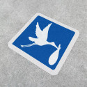 Pintado Señal Estacionamiento para Embarazadas Cigüeña | Señalización Horizontal