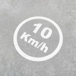 Pintado Señal Velocidad Máxima 10 Km/h | Señalización Horizontal