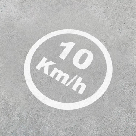 Pintado Señal Velocidad Máxima 10 Km/h | Señalización Horizontal