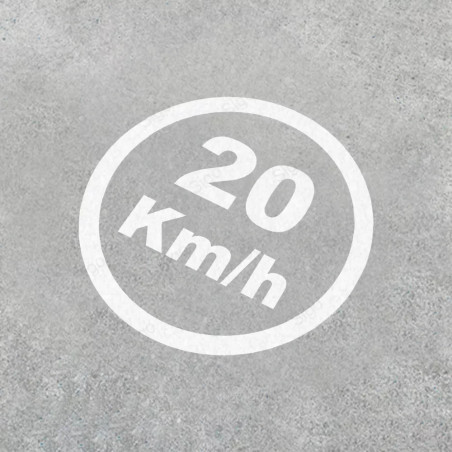 Pintado Señal Velocidad Máxima 20 Km/h | Señalización Horizontal