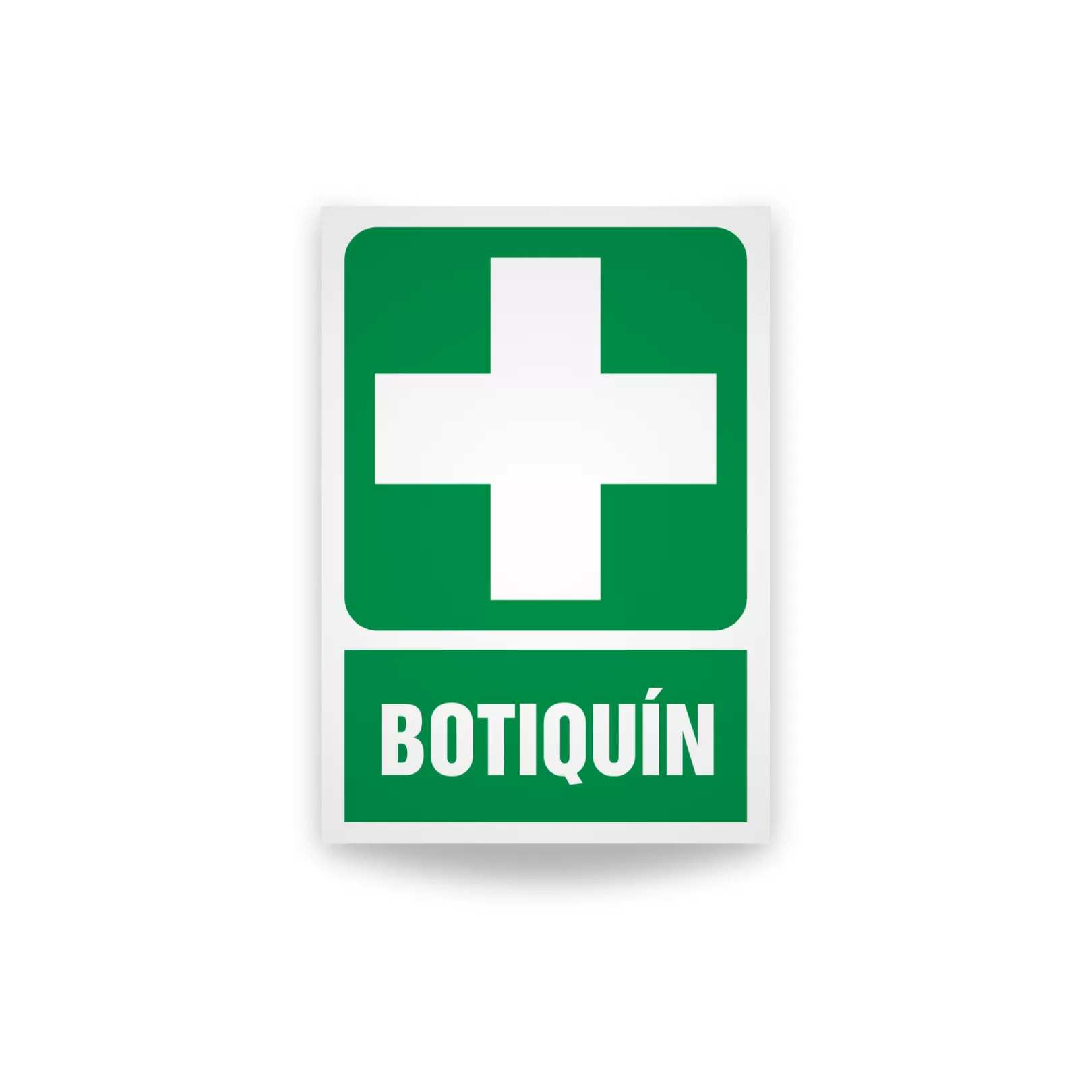 Rotulo de ruta de evacuacion - Botiquin | Cod. EV-802