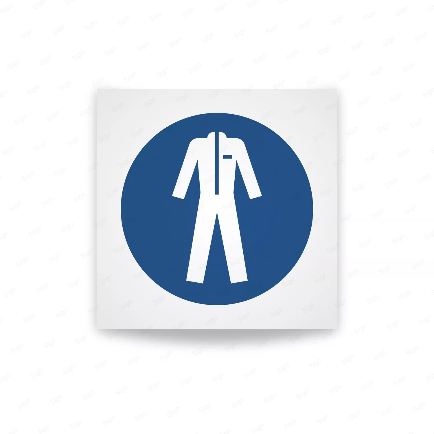 Pictogramas Ropa Protectora Rótulo: Usar Ropa Protectora ISO 7010 | SIGO