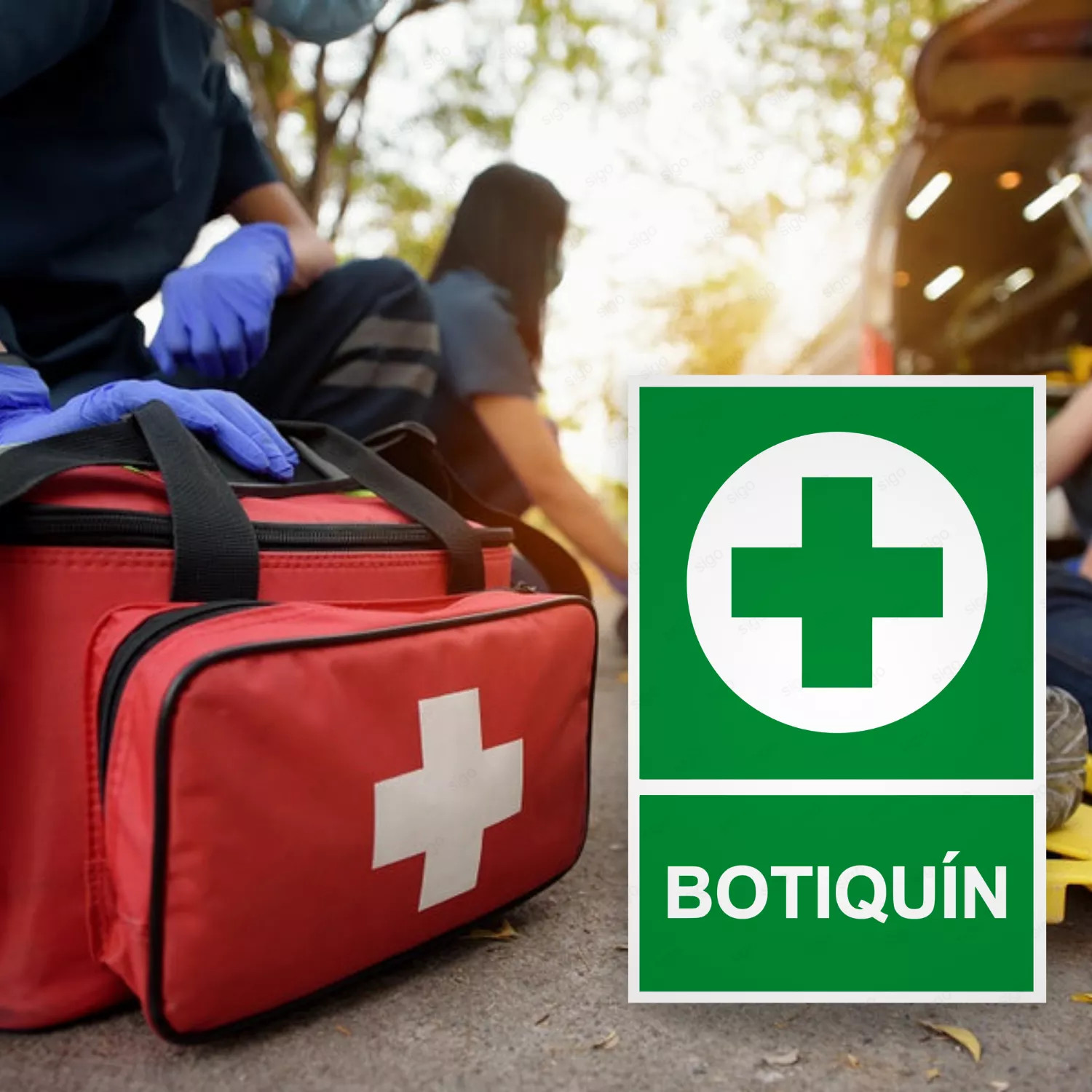Rótulo de Ruta de Evacuación - Botiquín | SIGO
