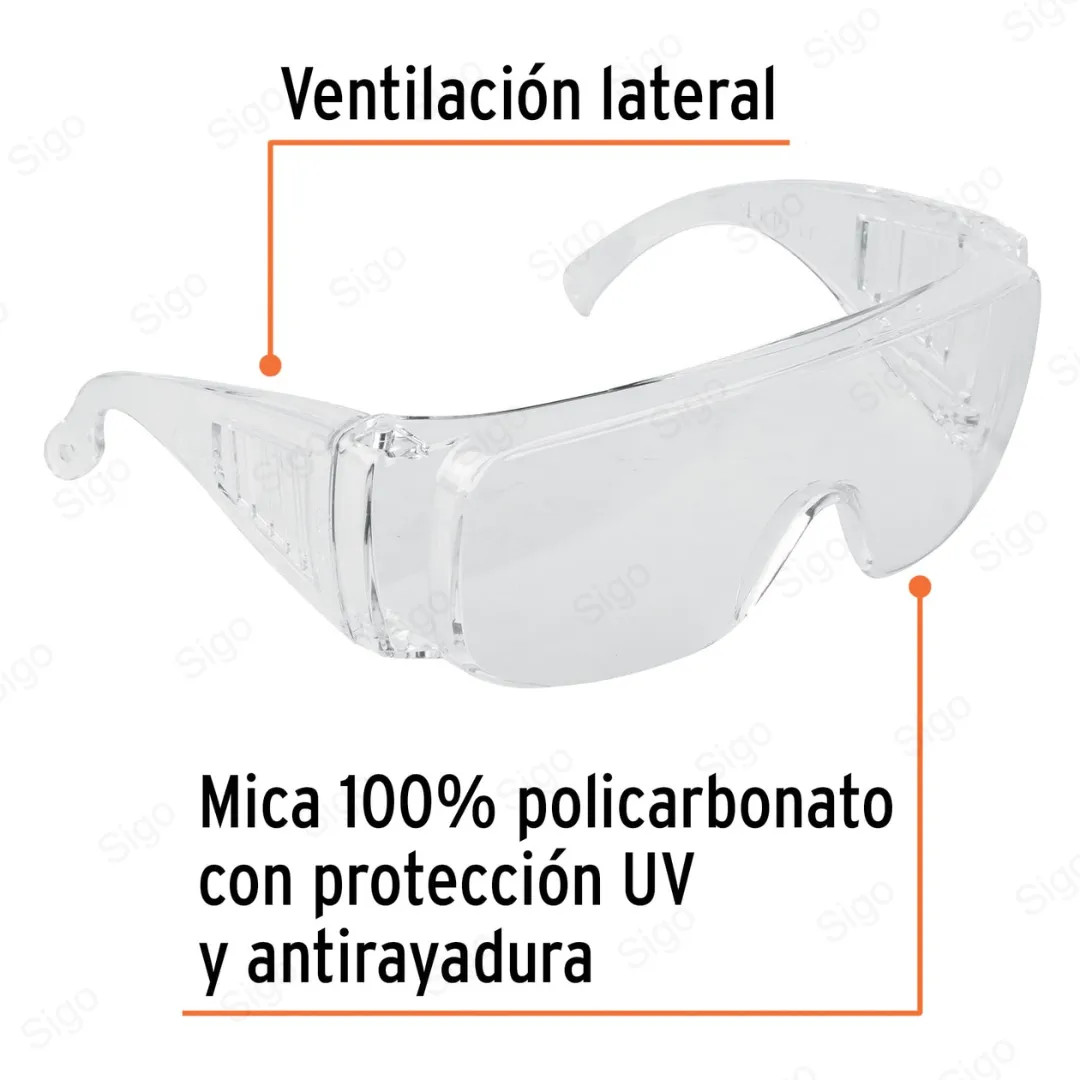 Lentes de Seguridad Transparentes Sigo