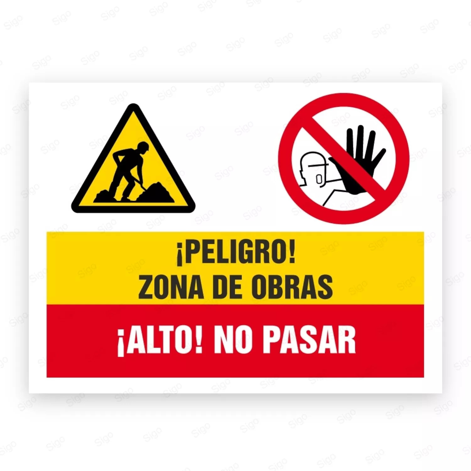 señales de zona de construcción