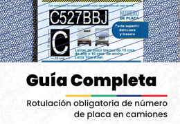 Rotulación Obligatoria de Número de Placa en Camiones